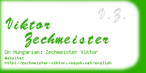 viktor zechmeister business card